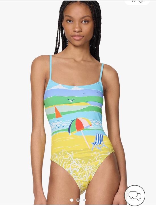 kate spade Other - Kate Spade New York Summer Day Tie Back One Piece Swimsuit Size L Multi